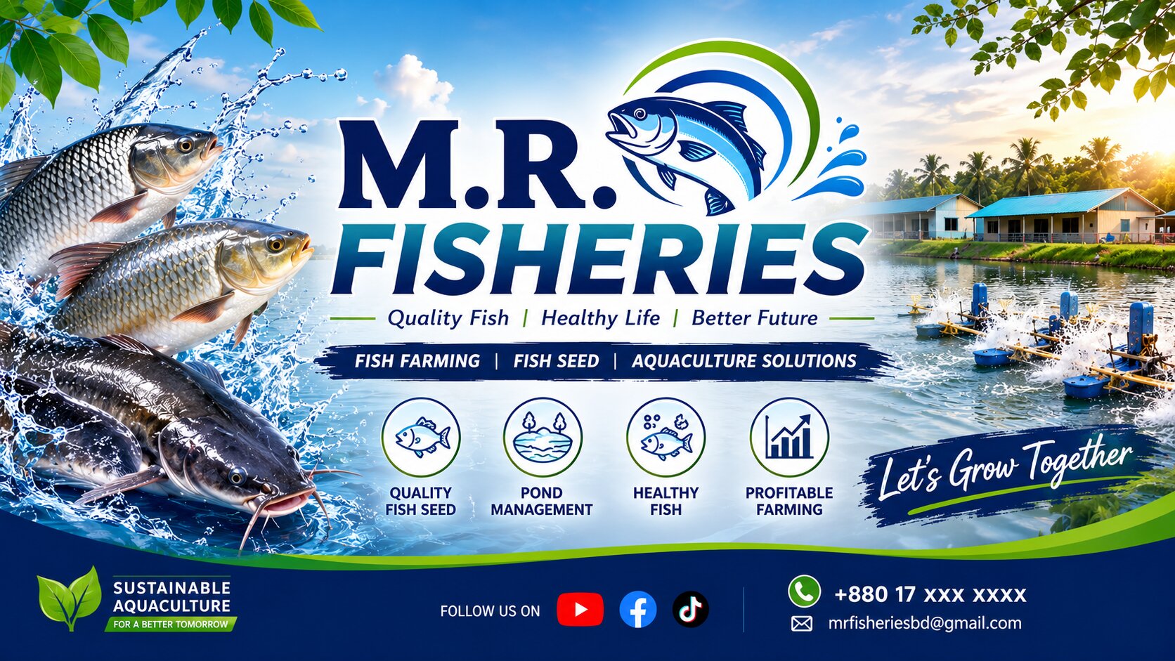 Freshly harvested fish